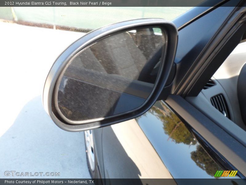 Black Noir Pearl / Beige 2012 Hyundai Elantra GLS Touring