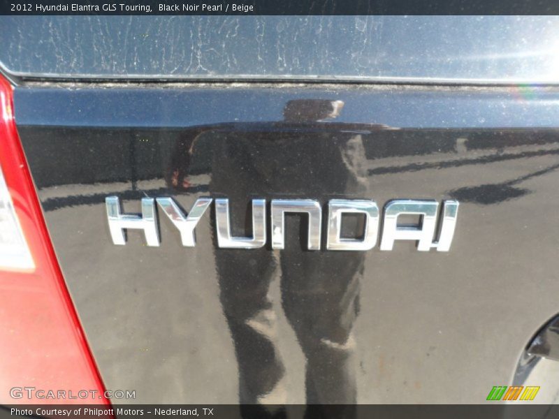 Black Noir Pearl / Beige 2012 Hyundai Elantra GLS Touring