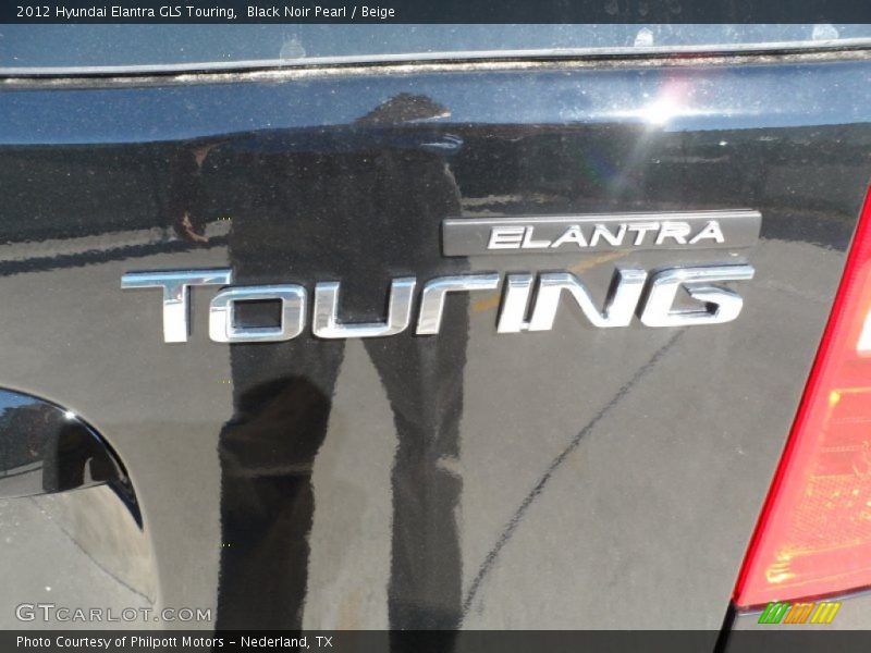 Black Noir Pearl / Beige 2012 Hyundai Elantra GLS Touring