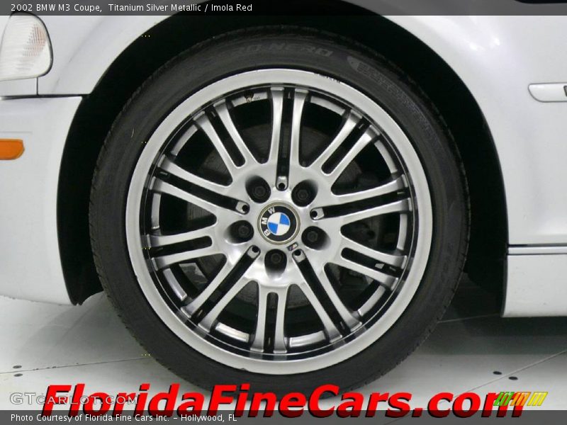 Titanium Silver Metallic / Imola Red 2002 BMW M3 Coupe