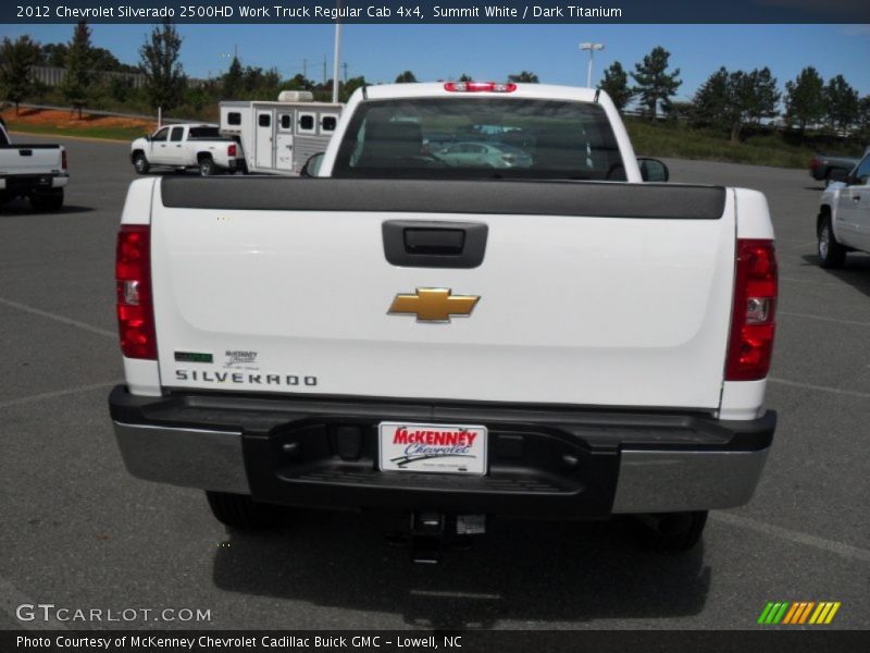 Summit White / Dark Titanium 2012 Chevrolet Silverado 2500HD Work Truck Regular Cab 4x4
