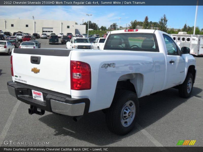 Summit White / Dark Titanium 2012 Chevrolet Silverado 2500HD Work Truck Regular Cab 4x4