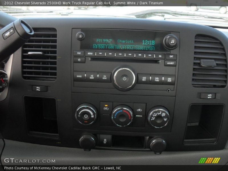 Controls of 2012 Silverado 2500HD Work Truck Regular Cab 4x4