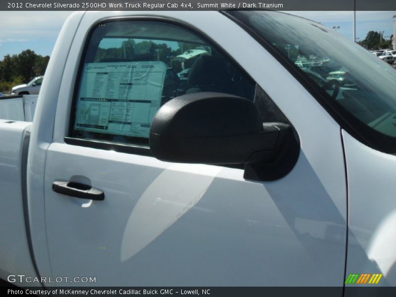 Summit White / Dark Titanium 2012 Chevrolet Silverado 2500HD Work Truck Regular Cab 4x4