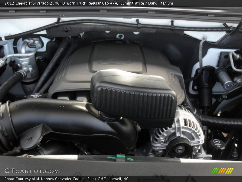  2012 Silverado 2500HD Work Truck Regular Cab 4x4 Engine - 6.0 Liter OHV 16-Valve VVT Flex-Fuel Vortec V8