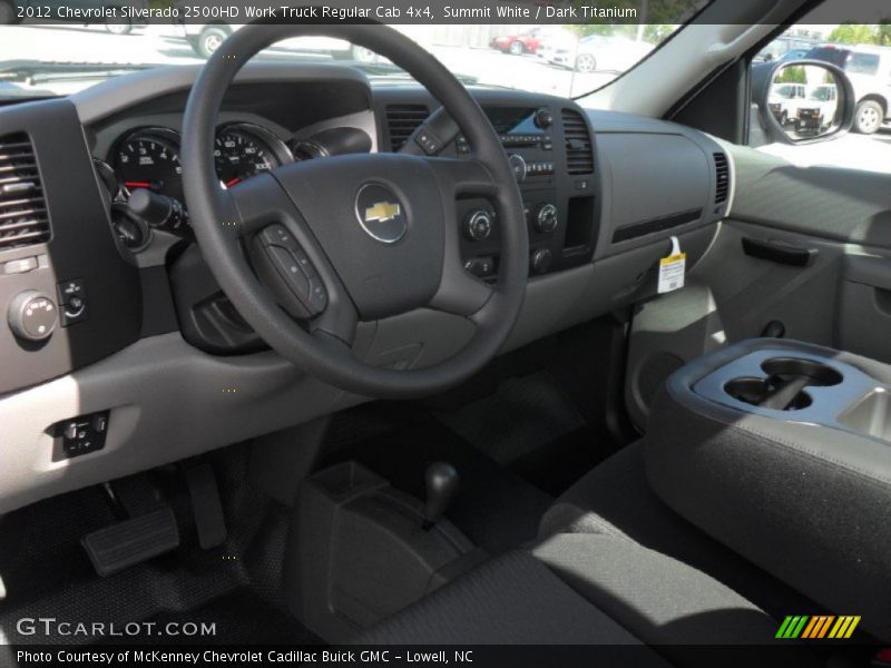 Summit White / Dark Titanium 2012 Chevrolet Silverado 2500HD Work Truck Regular Cab 4x4