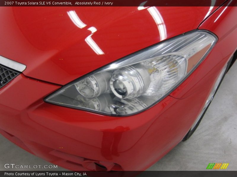 Absolutely Red / Ivory 2007 Toyota Solara SLE V6 Convertible