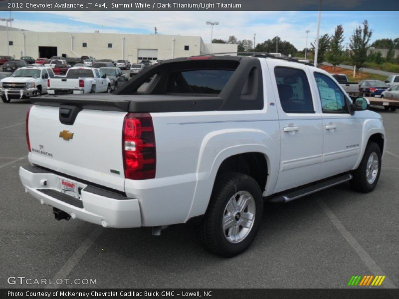 Summit White / Dark Titanium/Light Titanium 2012 Chevrolet Avalanche LT 4x4