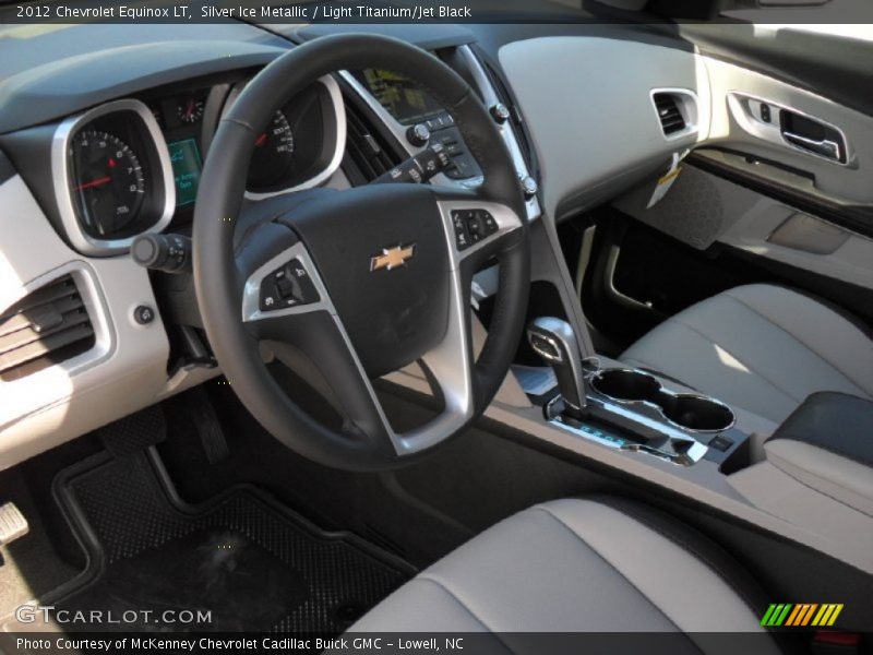 Silver Ice Metallic / Light Titanium/Jet Black 2012 Chevrolet Equinox LT