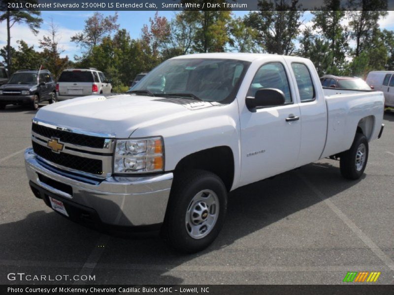Summit White / Dark Titanium 2011 Chevrolet Silverado 2500HD LS Extended Cab