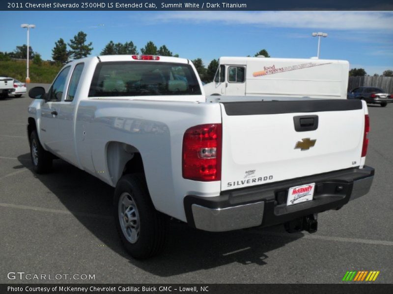Summit White / Dark Titanium 2011 Chevrolet Silverado 2500HD LS Extended Cab