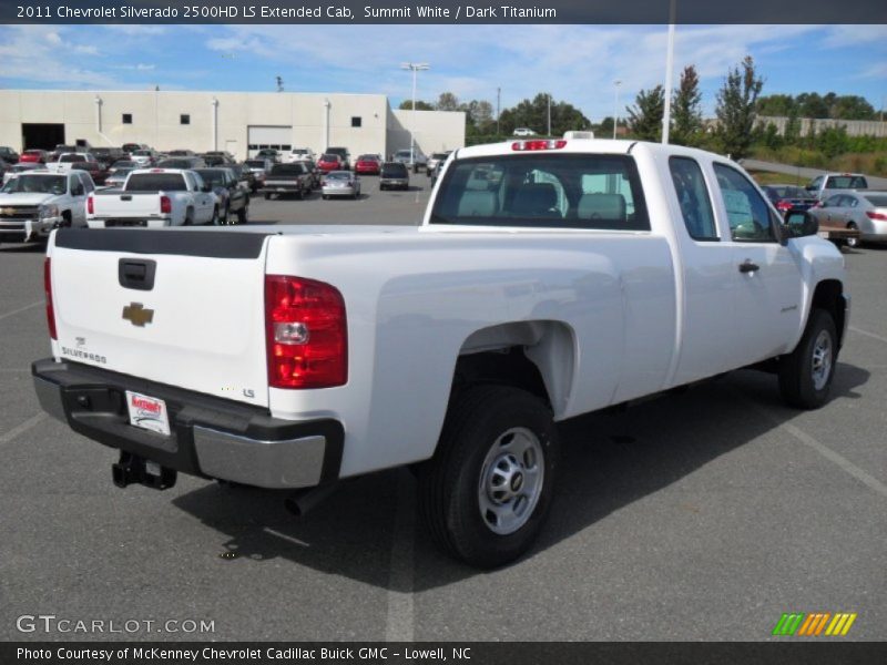 Summit White / Dark Titanium 2011 Chevrolet Silverado 2500HD LS Extended Cab