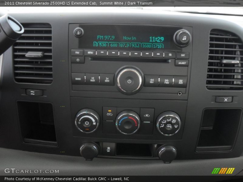 Audio System of 2011 Silverado 2500HD LS Extended Cab