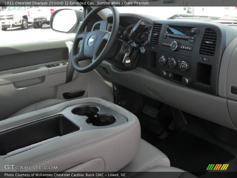 Summit White / Dark Titanium 2011 Chevrolet Silverado 2500HD LS Extended Cab