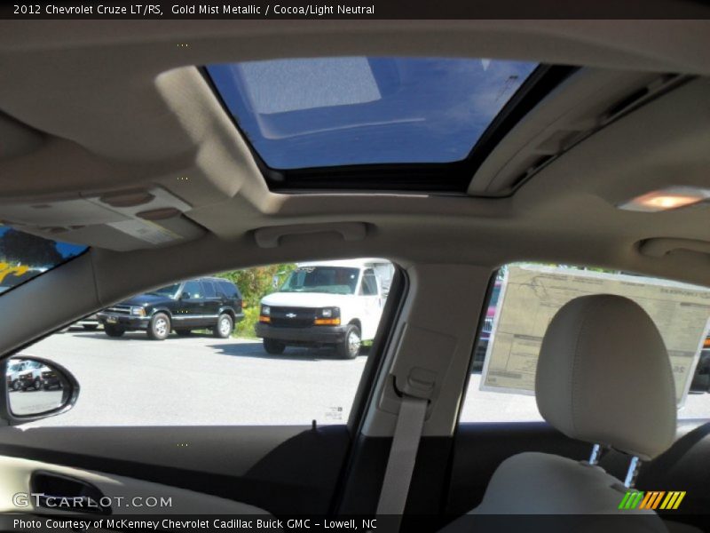 Gold Mist Metallic / Cocoa/Light Neutral 2012 Chevrolet Cruze LT/RS