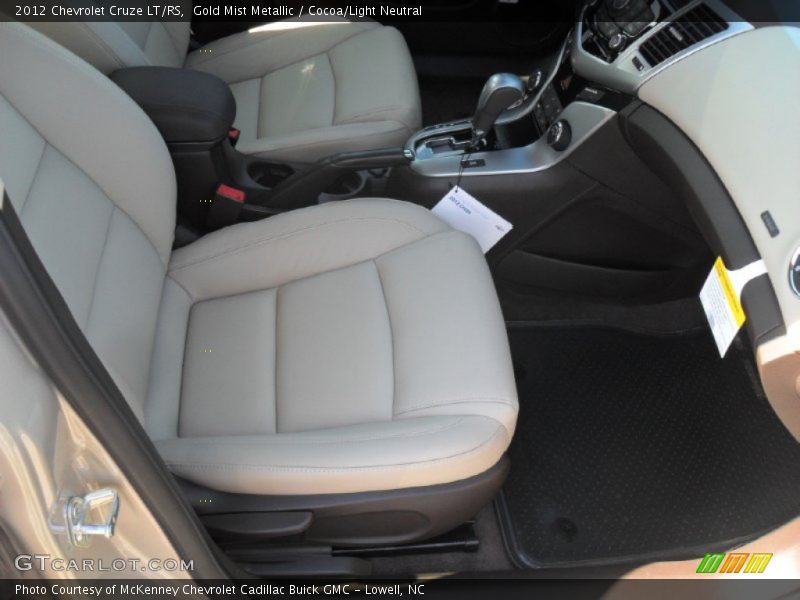 Gold Mist Metallic / Cocoa/Light Neutral 2012 Chevrolet Cruze LT/RS