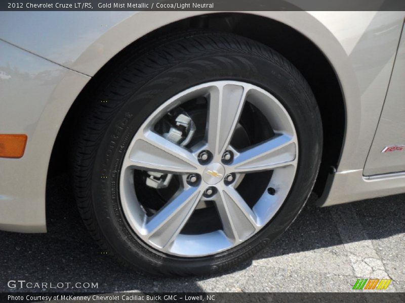 Gold Mist Metallic / Cocoa/Light Neutral 2012 Chevrolet Cruze LT/RS