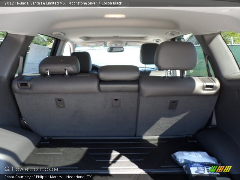 Moonstone Silver / Cocoa Black 2012 Hyundai Santa Fe Limited V6