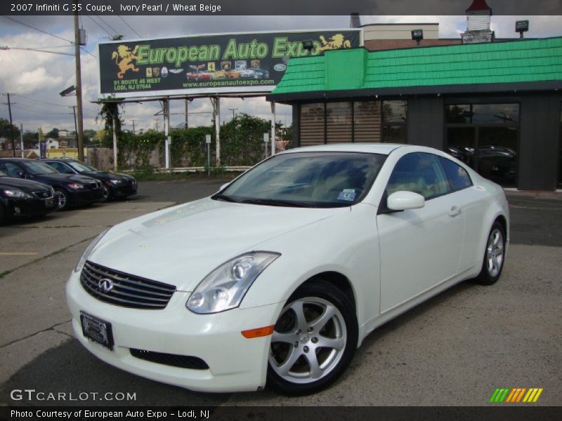 Ivory Pearl / Wheat Beige 2007 Infiniti G 35 Coupe
