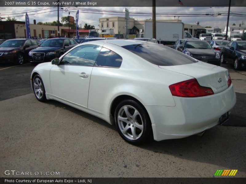 Ivory Pearl / Wheat Beige 2007 Infiniti G 35 Coupe