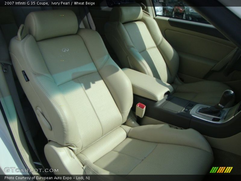 Ivory Pearl / Wheat Beige 2007 Infiniti G 35 Coupe