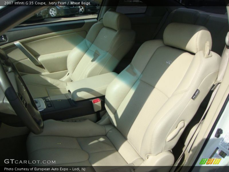 Ivory Pearl / Wheat Beige 2007 Infiniti G 35 Coupe