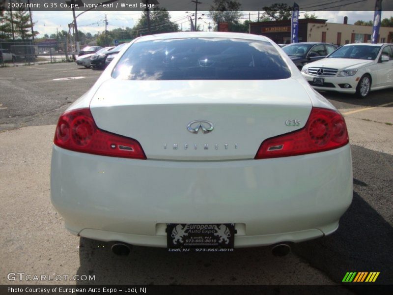Ivory Pearl / Wheat Beige 2007 Infiniti G 35 Coupe