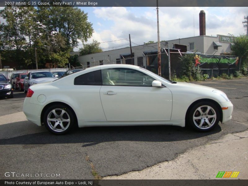 Ivory Pearl / Wheat Beige 2007 Infiniti G 35 Coupe