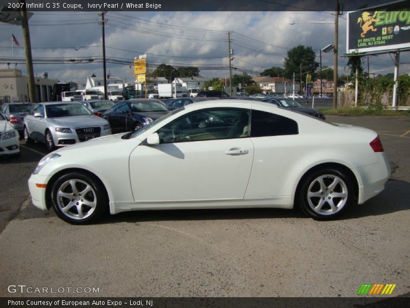 Ivory Pearl / Wheat Beige 2007 Infiniti G 35 Coupe