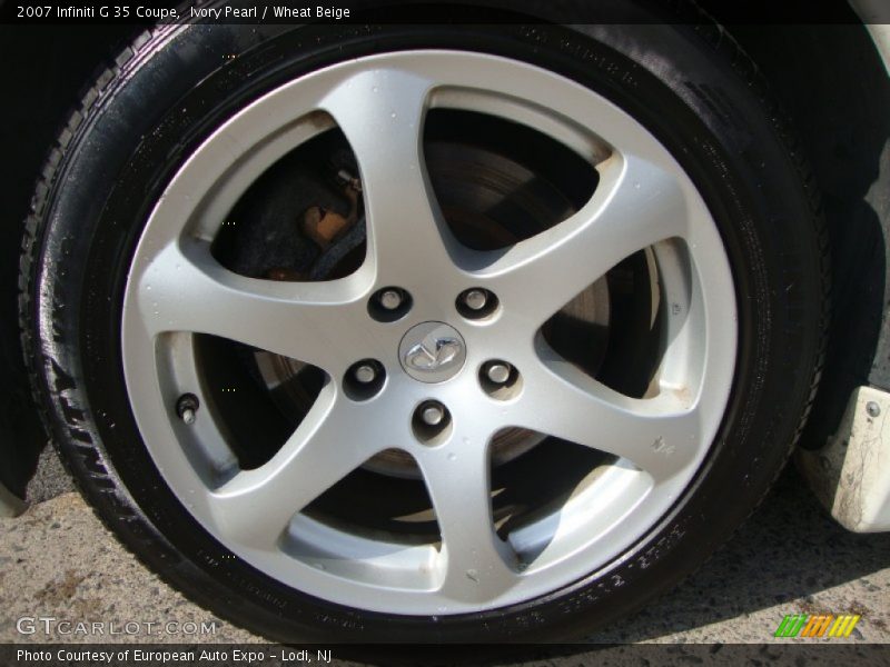Ivory Pearl / Wheat Beige 2007 Infiniti G 35 Coupe