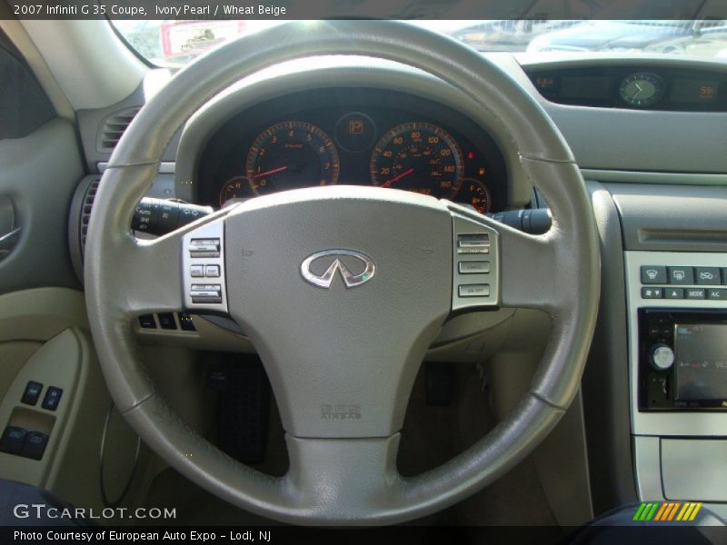 Ivory Pearl / Wheat Beige 2007 Infiniti G 35 Coupe