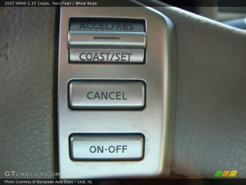 Ivory Pearl / Wheat Beige 2007 Infiniti G 35 Coupe