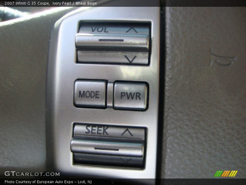Ivory Pearl / Wheat Beige 2007 Infiniti G 35 Coupe