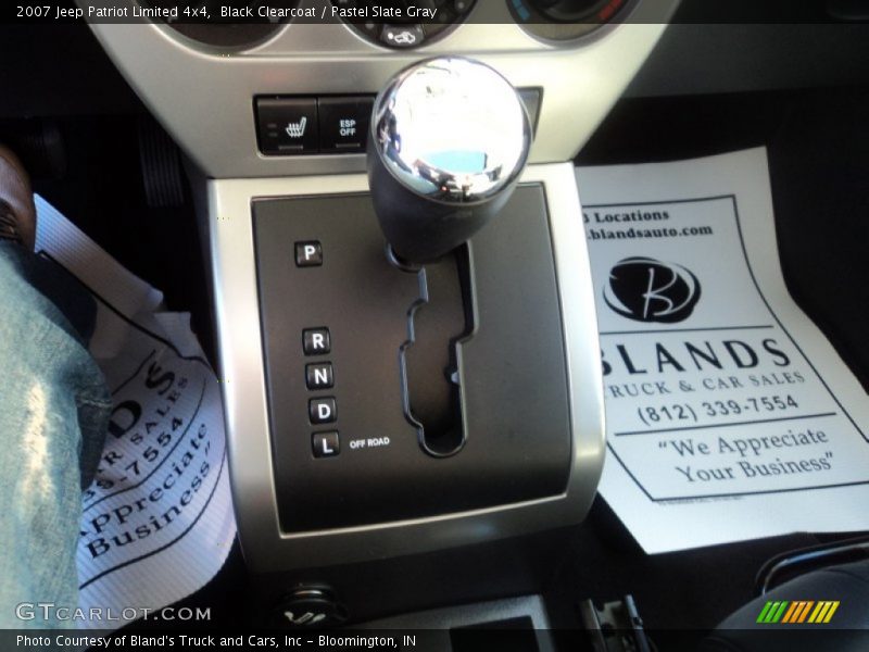 Black Clearcoat / Pastel Slate Gray 2007 Jeep Patriot Limited 4x4