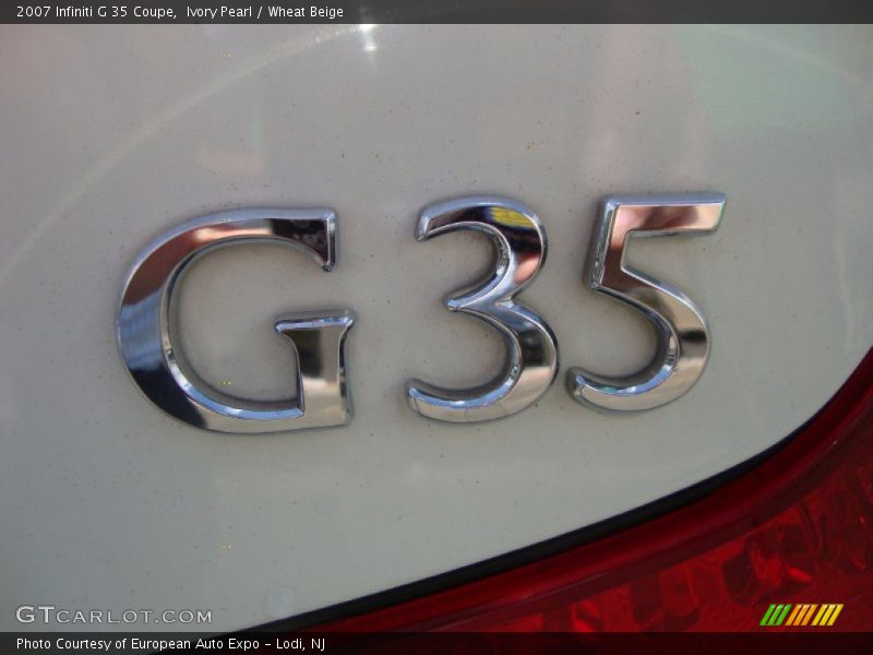 Ivory Pearl / Wheat Beige 2007 Infiniti G 35 Coupe