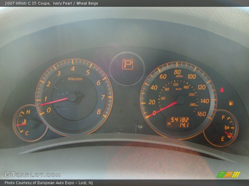 Ivory Pearl / Wheat Beige 2007 Infiniti G 35 Coupe