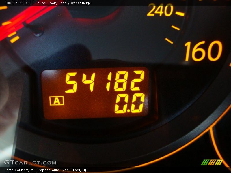 Ivory Pearl / Wheat Beige 2007 Infiniti G 35 Coupe