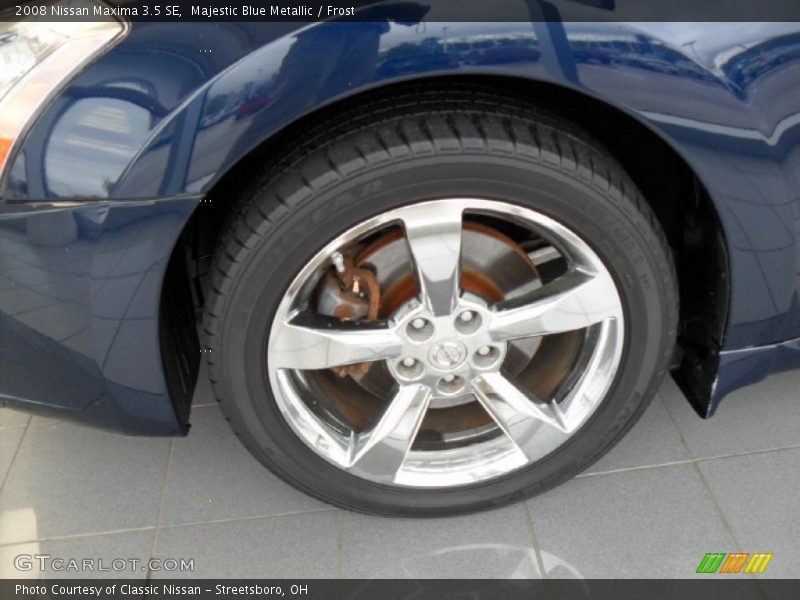Majestic Blue Metallic / Frost 2008 Nissan Maxima 3.5 SE