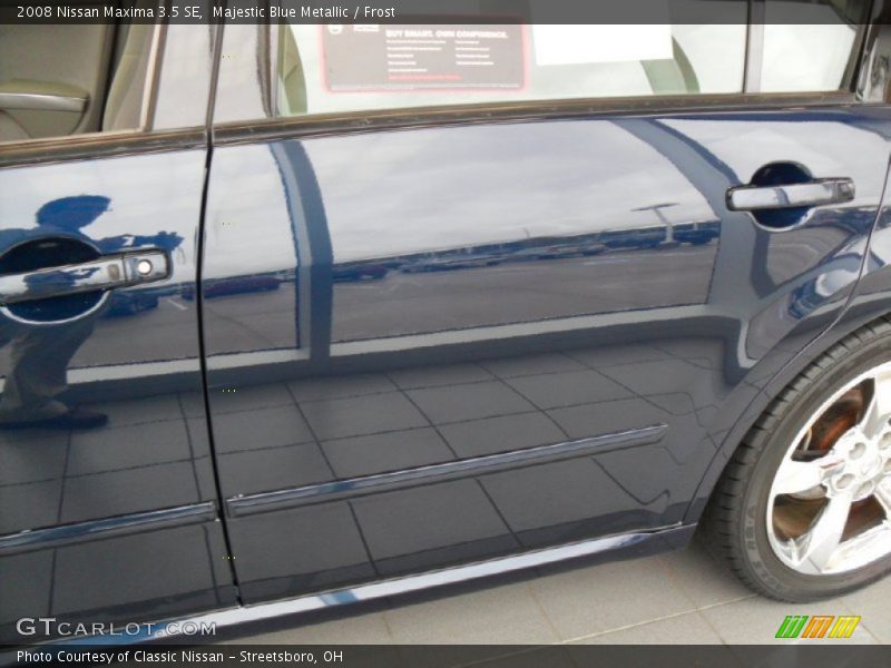 Majestic Blue Metallic / Frost 2008 Nissan Maxima 3.5 SE