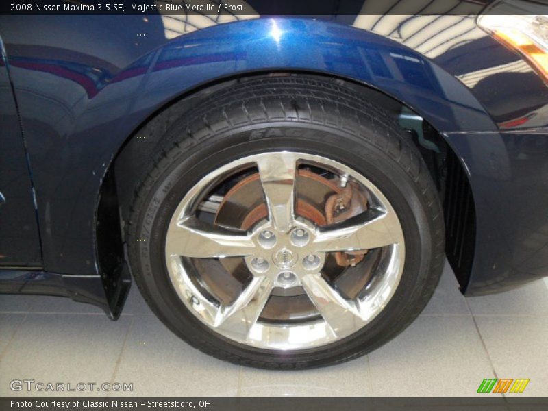 Majestic Blue Metallic / Frost 2008 Nissan Maxima 3.5 SE