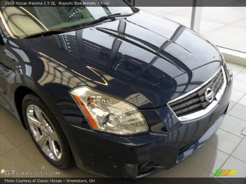 Majestic Blue Metallic / Frost 2008 Nissan Maxima 3.5 SE