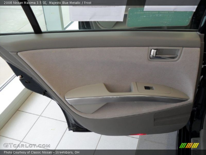 Majestic Blue Metallic / Frost 2008 Nissan Maxima 3.5 SE