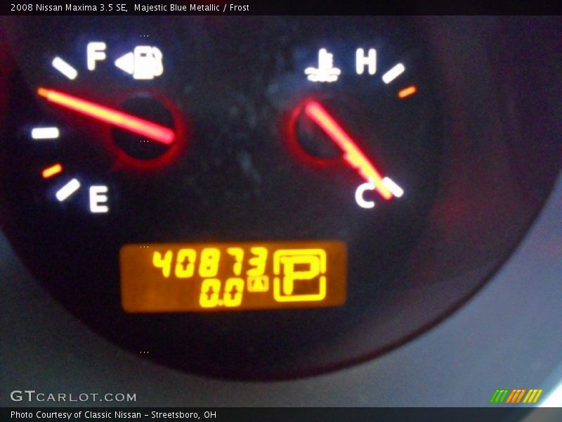 Majestic Blue Metallic / Frost 2008 Nissan Maxima 3.5 SE