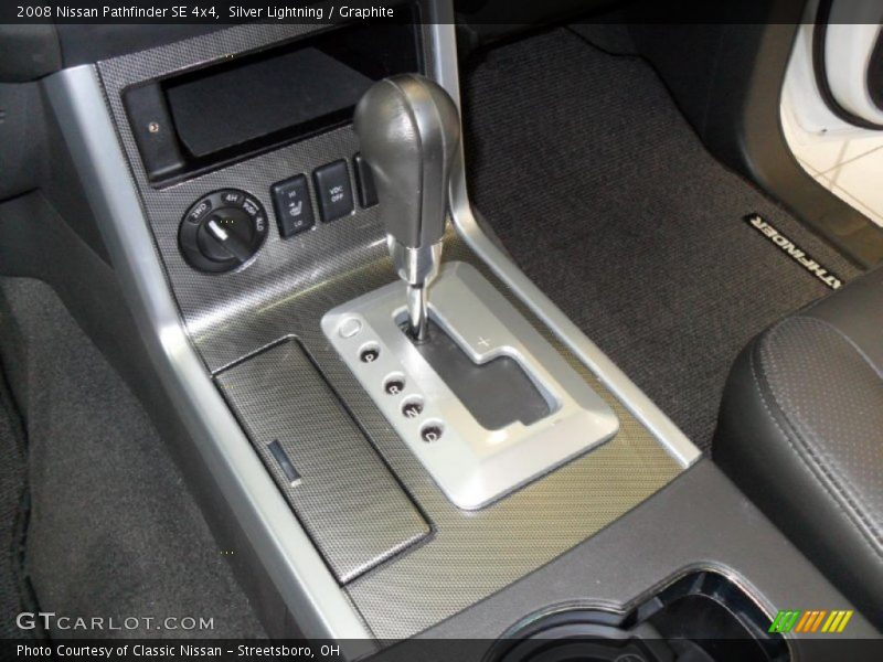 Silver Lightning / Graphite 2008 Nissan Pathfinder SE 4x4