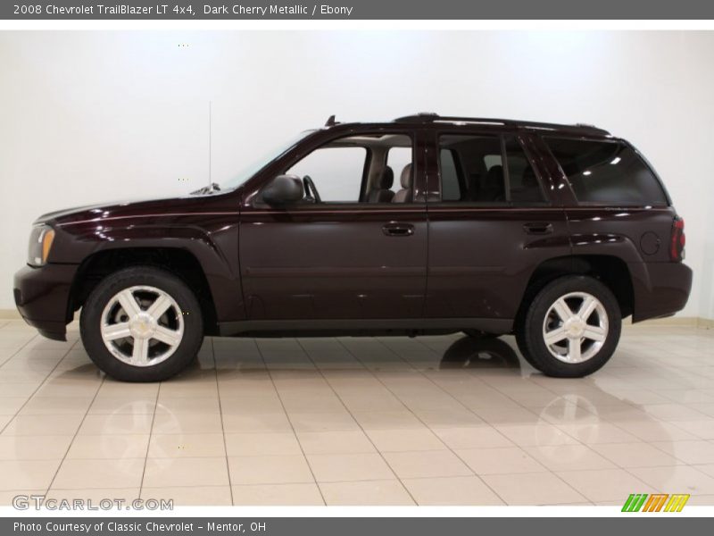 Dark Cherry Metallic / Ebony 2008 Chevrolet TrailBlazer LT 4x4
