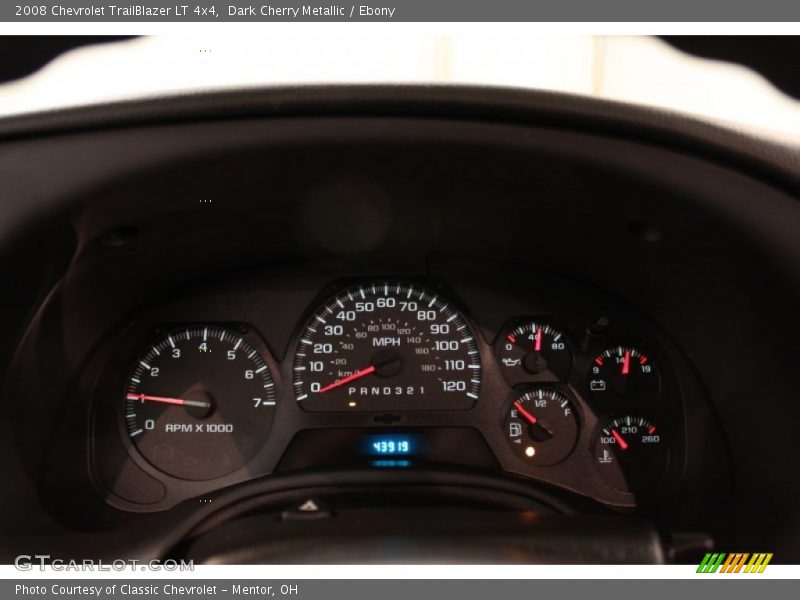 Dark Cherry Metallic / Ebony 2008 Chevrolet TrailBlazer LT 4x4