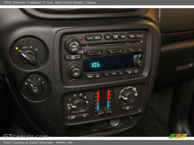 Dark Cherry Metallic / Ebony 2008 Chevrolet TrailBlazer LT 4x4