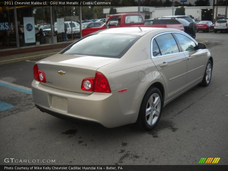 Gold Mist Metallic / Cocoa/Cashmere 2011 Chevrolet Malibu LS