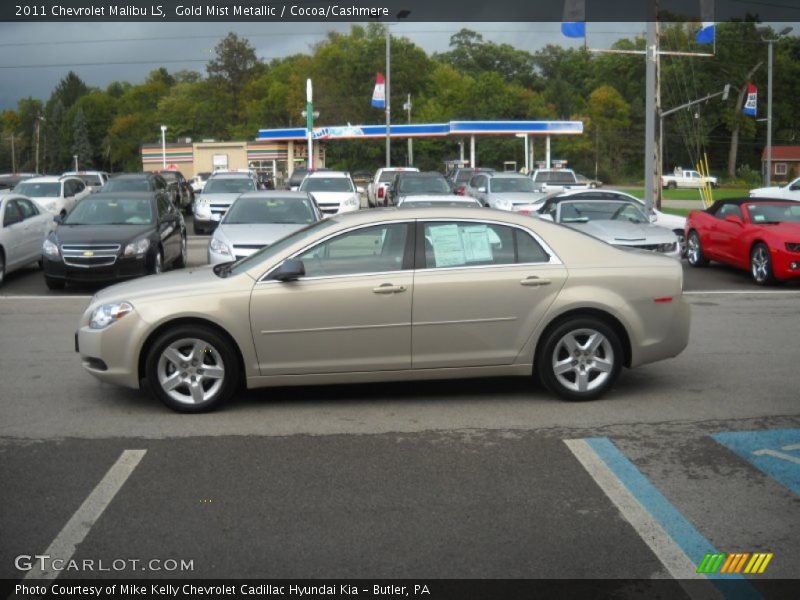 Gold Mist Metallic / Cocoa/Cashmere 2011 Chevrolet Malibu LS
