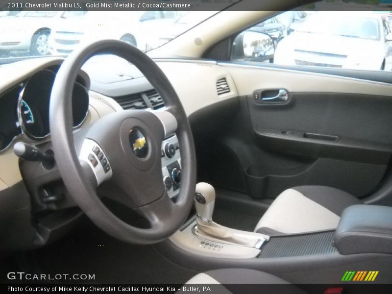  2011 Malibu LS Cocoa/Cashmere Interior